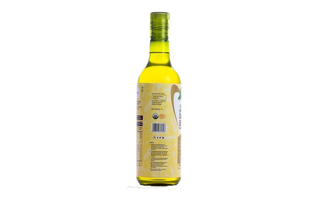 Azafran Organic Sesame Oil Kachi Ghani Cold Pressed   Plastic Bottle  1 litre
